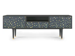 Móvel De Tv| Mueble de TV - 170х59х41 cm - T6 - Foggy Lights, Antracite Cinza antracite