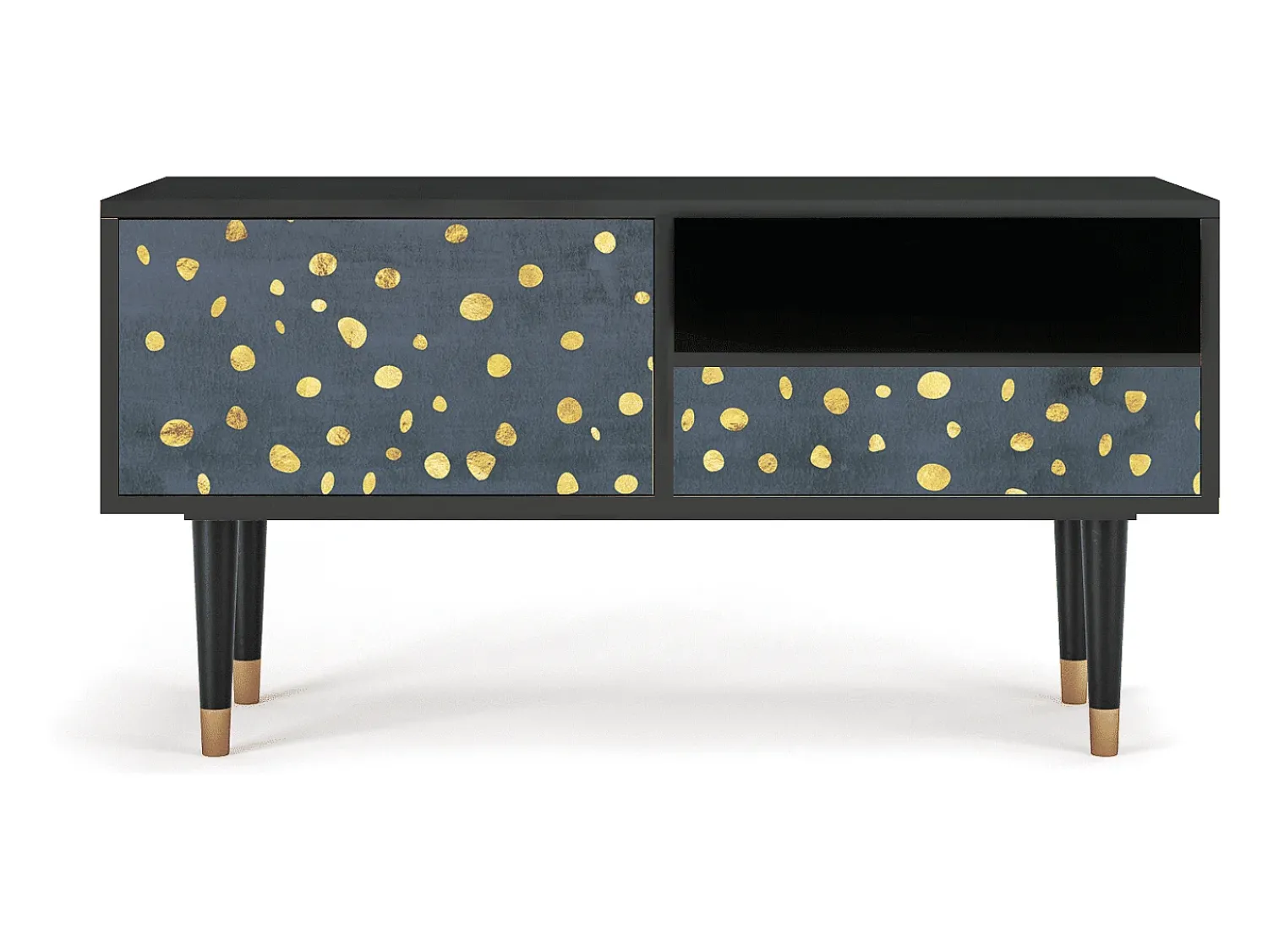 New Mueble de TV - 115х59х48 cm - T3 - Foggy Lights, Antracite Cinza antracite