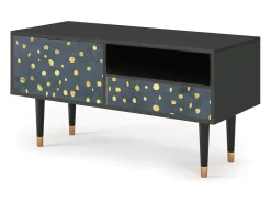 New Mueble de TV - 115х59х48 cm - T3 - Foggy Lights, Antracite Cinza antracite