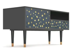 New Mueble de TV - 115х59х48 cm - T3 - Foggy Lights, Antracite Cinza antracite