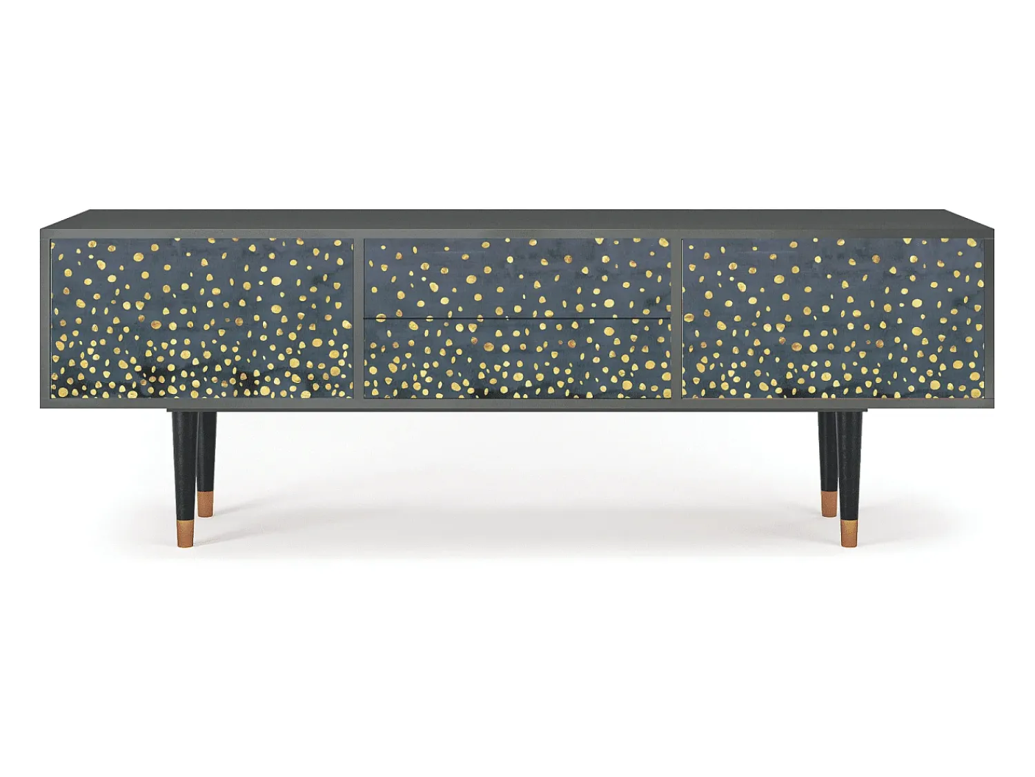 Outlet Mueble de TV - 170х59х48 cm - T4 - Foggy Lights, Antracite Cinza antracite