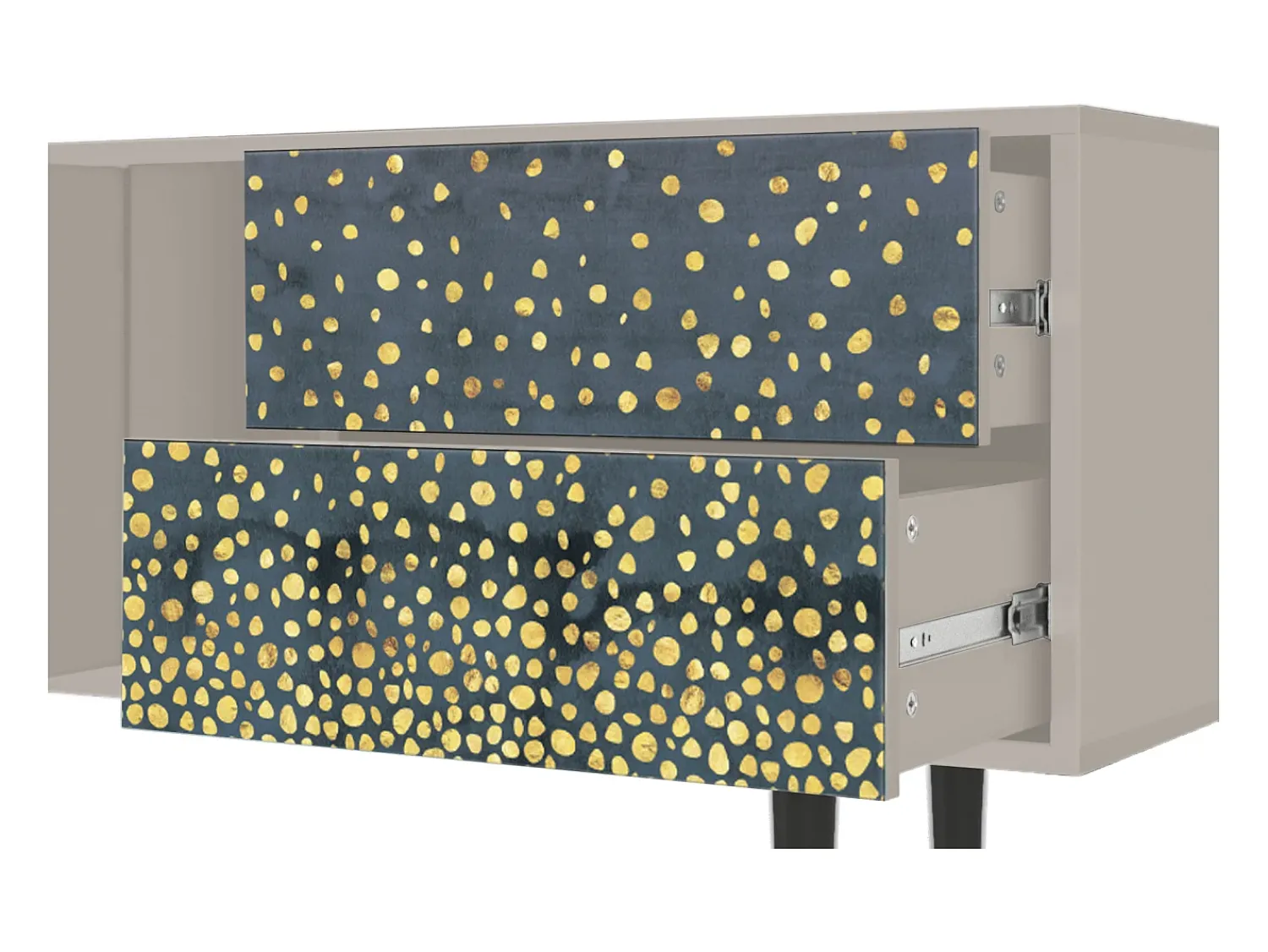 Outlet Mueble de TV - 170х69х48 cm - T1 - Foggy Lights, Areia Bege