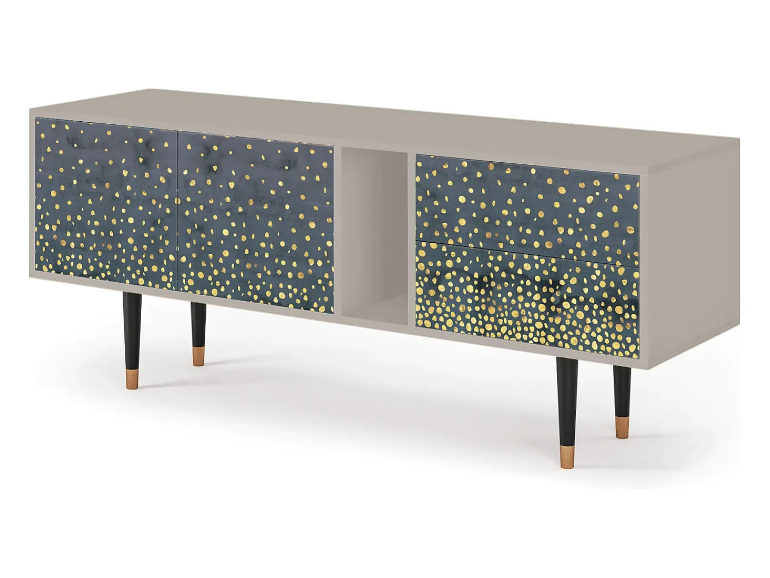 Outlet Mueble de TV - 170х69х48 cm - T1 - Foggy Lights, Areia Bege
