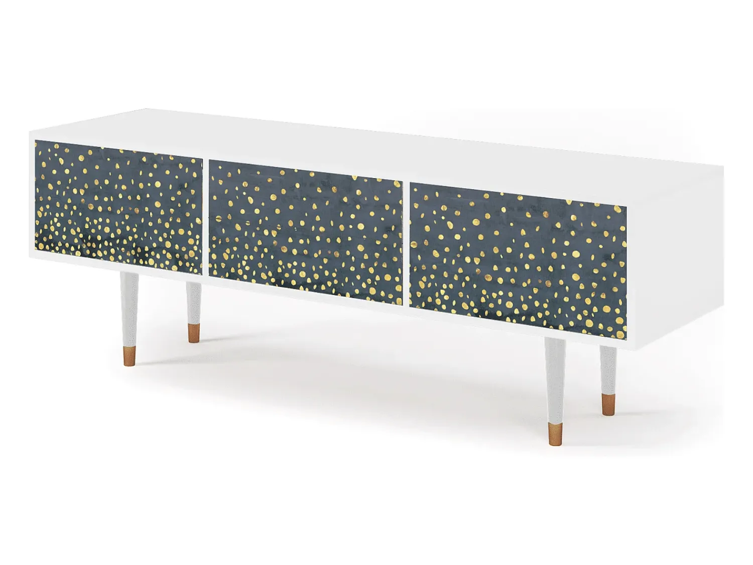 Móvel De Tv* Mueble de TV - 170х59х48 cm - T4 - Foggy Lights, Branco Bege