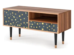 Mueble de TV - 115х59х48 cm - T3 - Foggy Lights, Nogueira^ Móvel De Tv