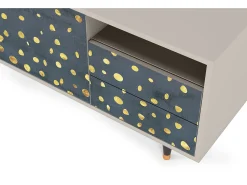 Online Mueble de TV - 125х56х41 cm - T7 - Foggy Lights, Areia Bege