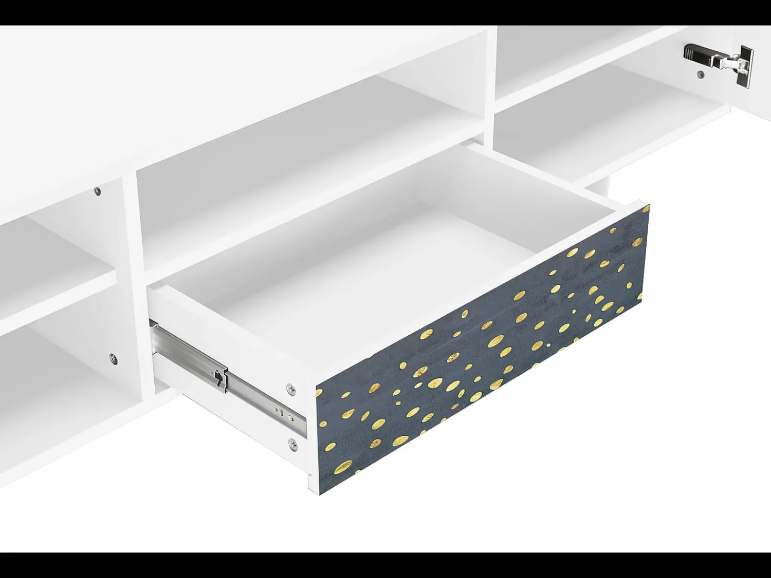 Discount Mueble de TV - 170х59х41 cm - T6 - Foggy Lights, Branco Bege