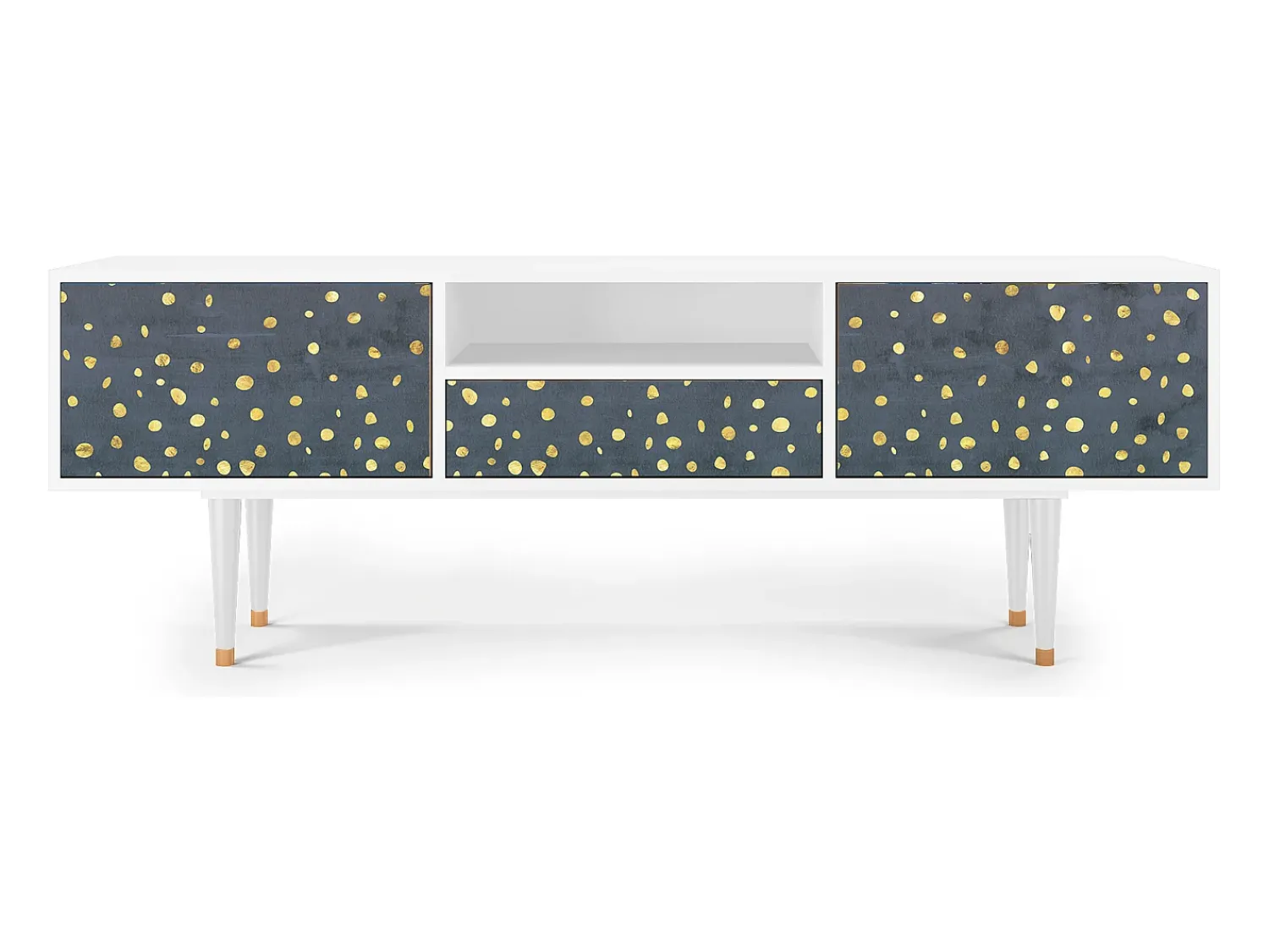 Discount Mueble de TV - 170х59х41 cm - T6 - Foggy Lights, Branco Bege