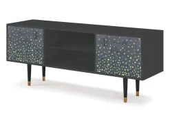 Móvel De Tv* Mueble de TV - 170х69х48 cm - T2 - Foggy Lights, Antracite Cinza antracite