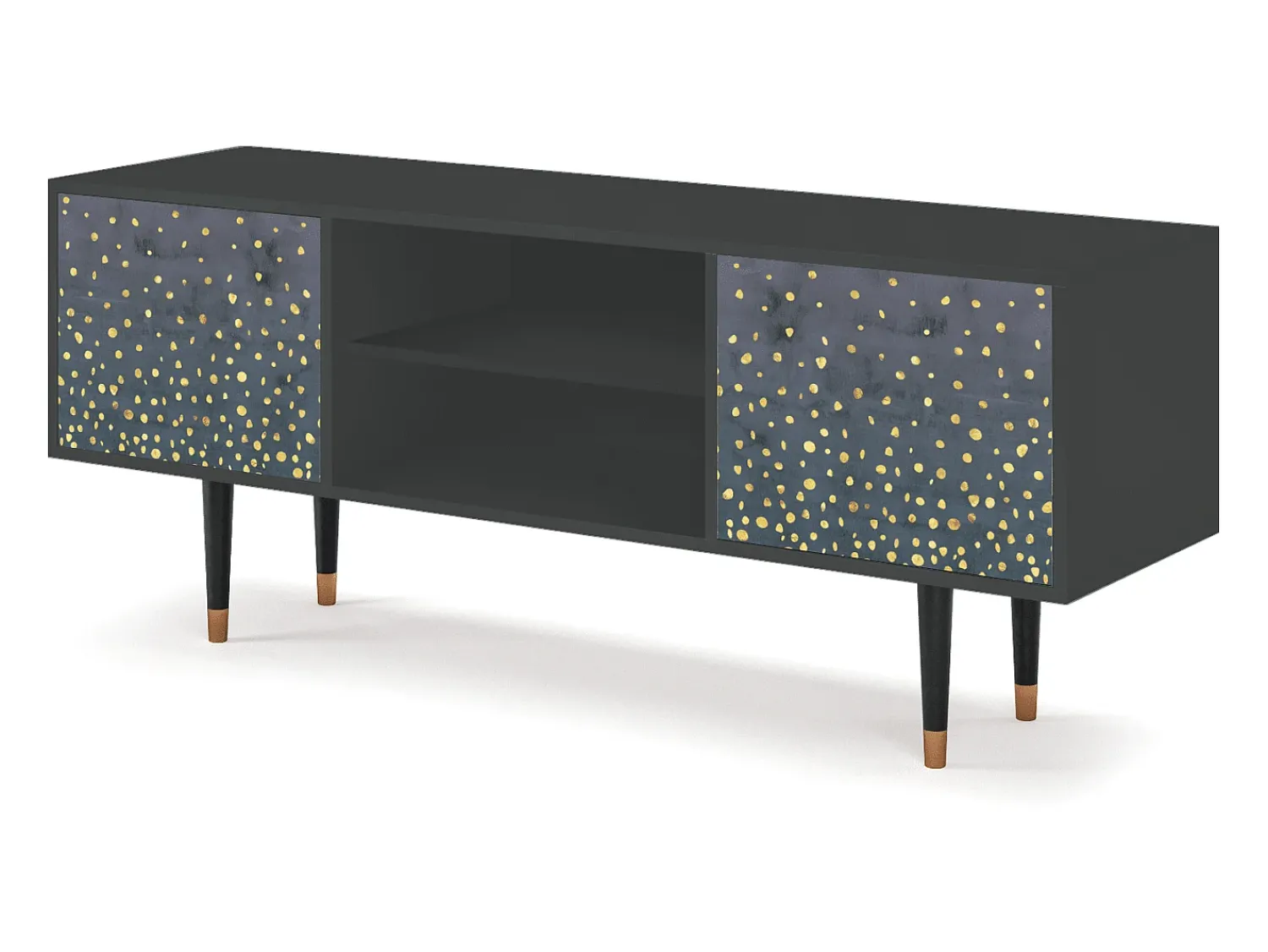 Móvel De Tv* Mueble de TV - 170х69х48 cm - T2 - Foggy Lights, Antracite Cinza antracite