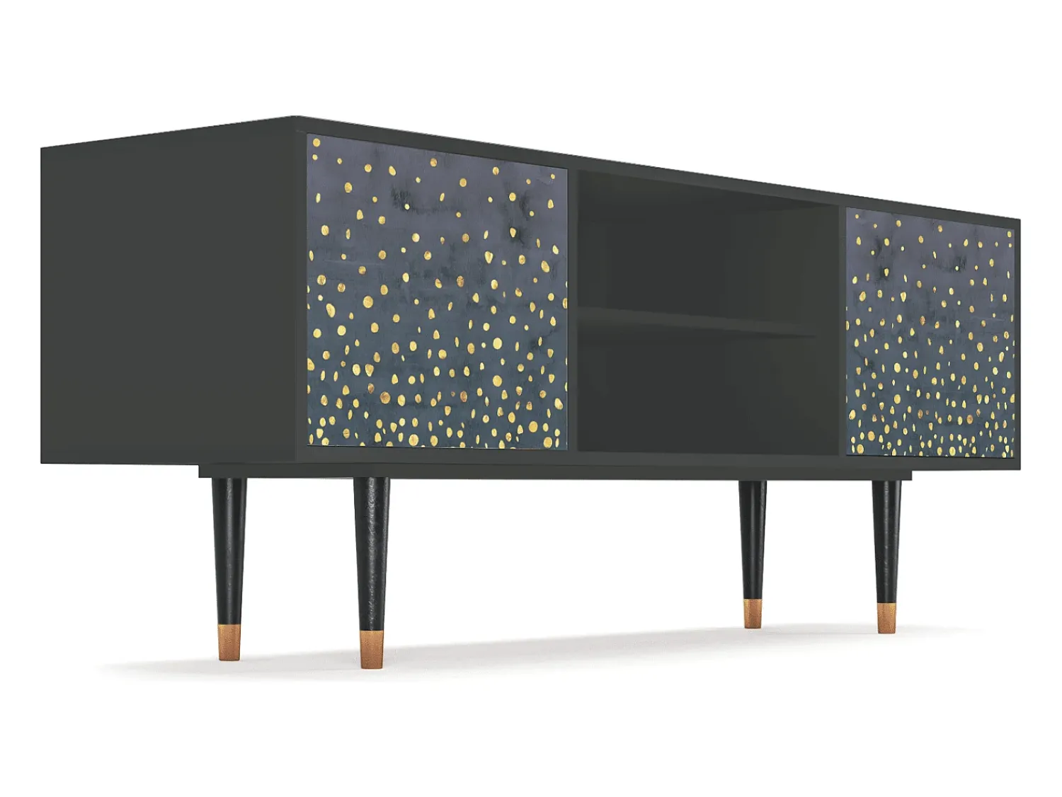Móvel De Tv* Mueble de TV - 170х69х48 cm - T2 - Foggy Lights, Antracite Cinza antracite