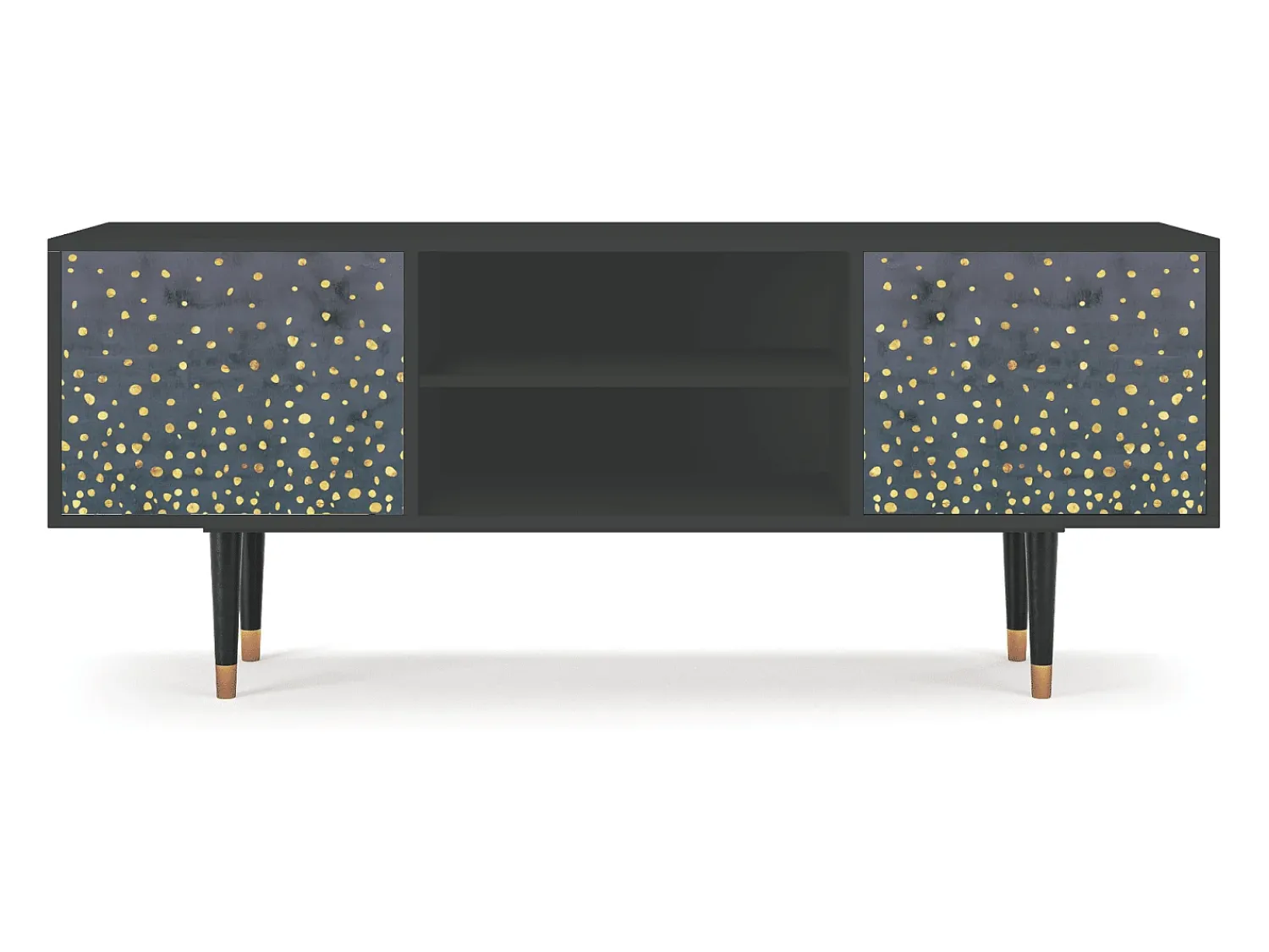 Móvel De Tv* Mueble de TV - 170х69х48 cm - T2 - Foggy Lights, Antracite Cinza antracite