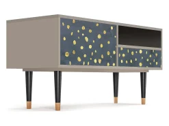 Móvel De Tv* Mueble de TV - 115х59х48 cm - T3 - Foggy Lights, Areia Bege