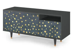 Móvel De Tv* Mueble de TV - 125х56х41 cm - T7 - Foggy Lights, Antracite Cinza antracite