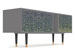 Outlet Mueble de TV - 170х69х48 cm - T1 - Foggy Lights, Cinza Cinzento