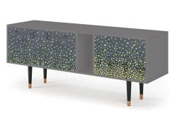 Outlet Mueble de TV - 170х69х48 cm - T1 - Foggy Lights, Cinza Cinzento