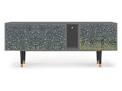 Outlet Mueble de TV - 170х69х48 cm - T1 - Foggy Lights, Cinza Cinzento
