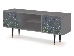 Móvel De Tv* Mueble de TV - 170х69х48 cm - T2 - Foggy Lights, Cinza Cinzento