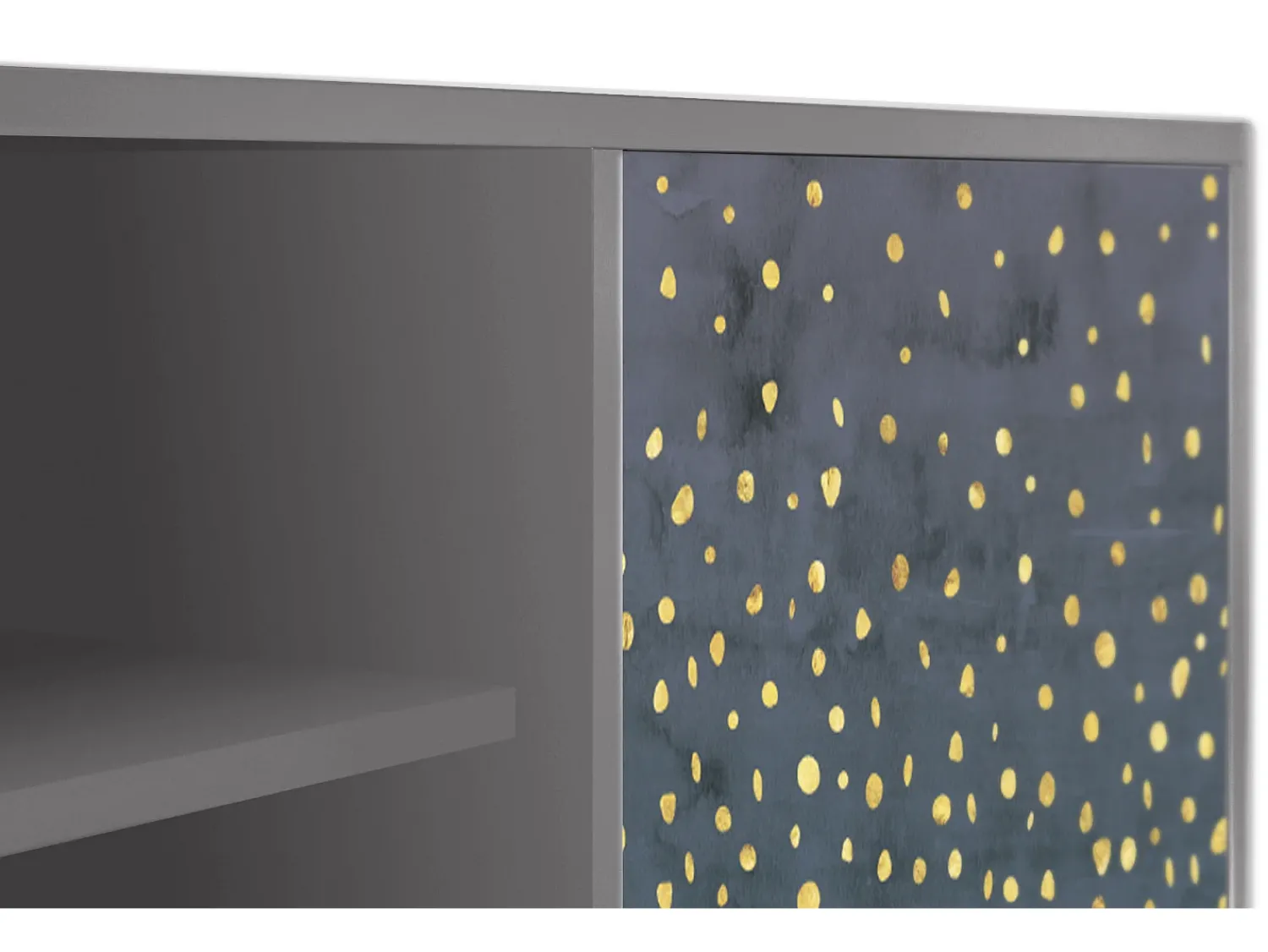 Móvel De Tv* Mueble de TV - 170х69х48 cm - T2 - Foggy Lights, Cinza Cinzento