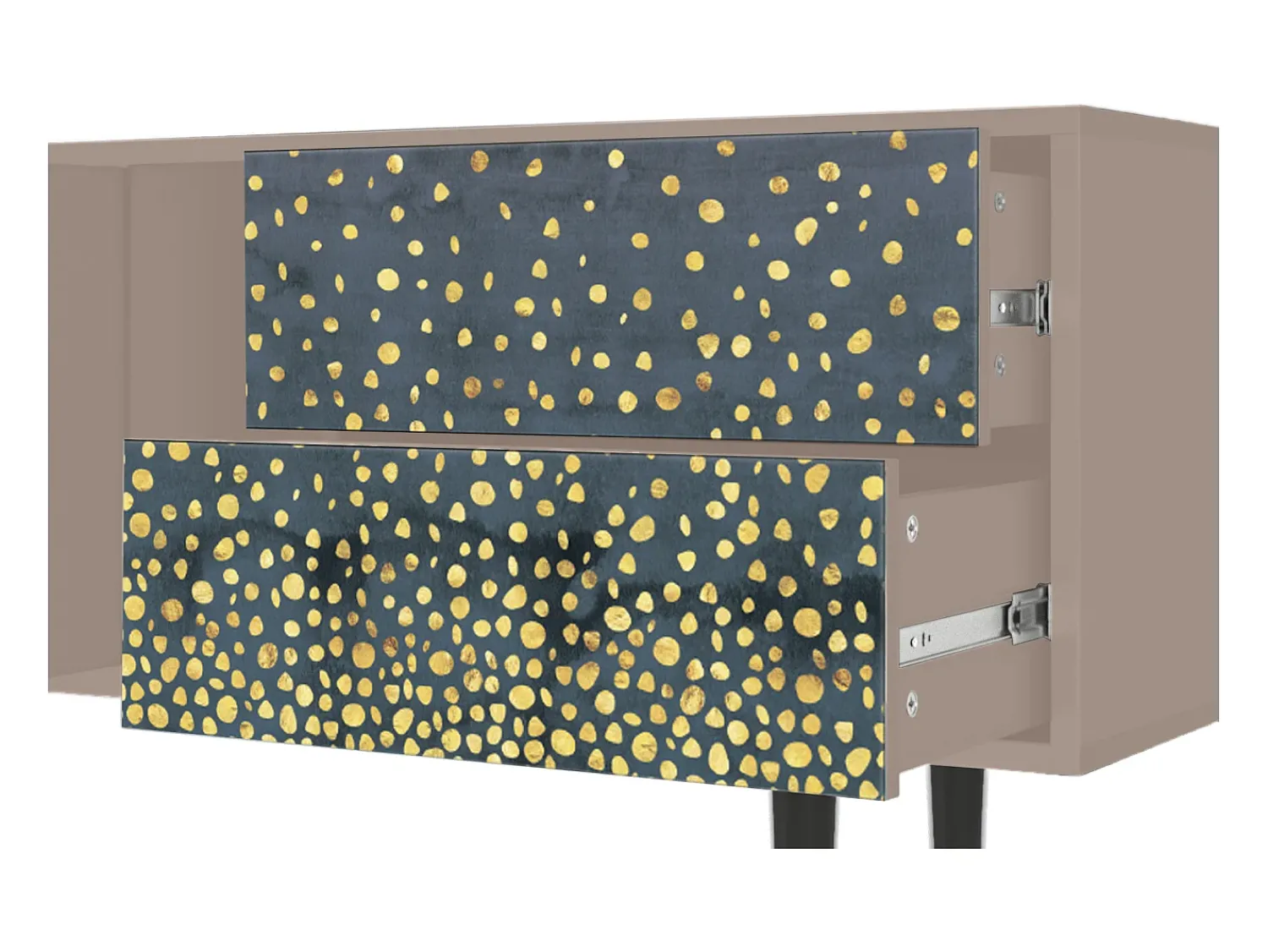 Móvel De Tv| Mueble de TV - 170х69х48 cm - T1 - Foggy Lights, Latte Bege