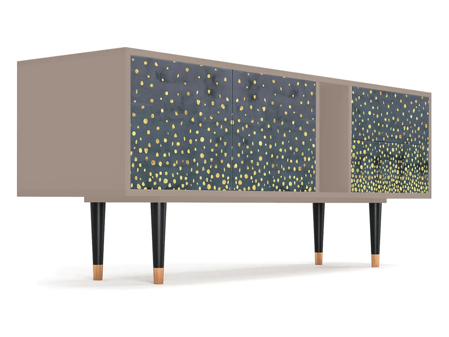 Móvel De Tv| Mueble de TV - 170х69х48 cm - T1 - Foggy Lights, Latte Bege