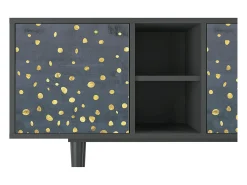 Móvel De Tv| Mueble de TV - 150х69х41 cm - T5 - Foggy Lights, Antracite Cinza antracite