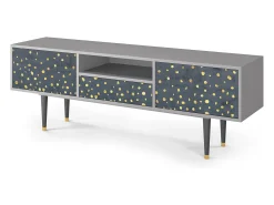 Móvel De Tv* Mueble de TV - 170х59х41 cm - T6 - Foggy Lights, Cinza Cinzento