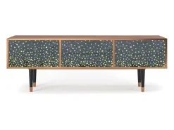 Móvel De Tv| Mueble de TV - 170х59х48 cm - T4 - Foggy Lights, Nogueira Castanho
