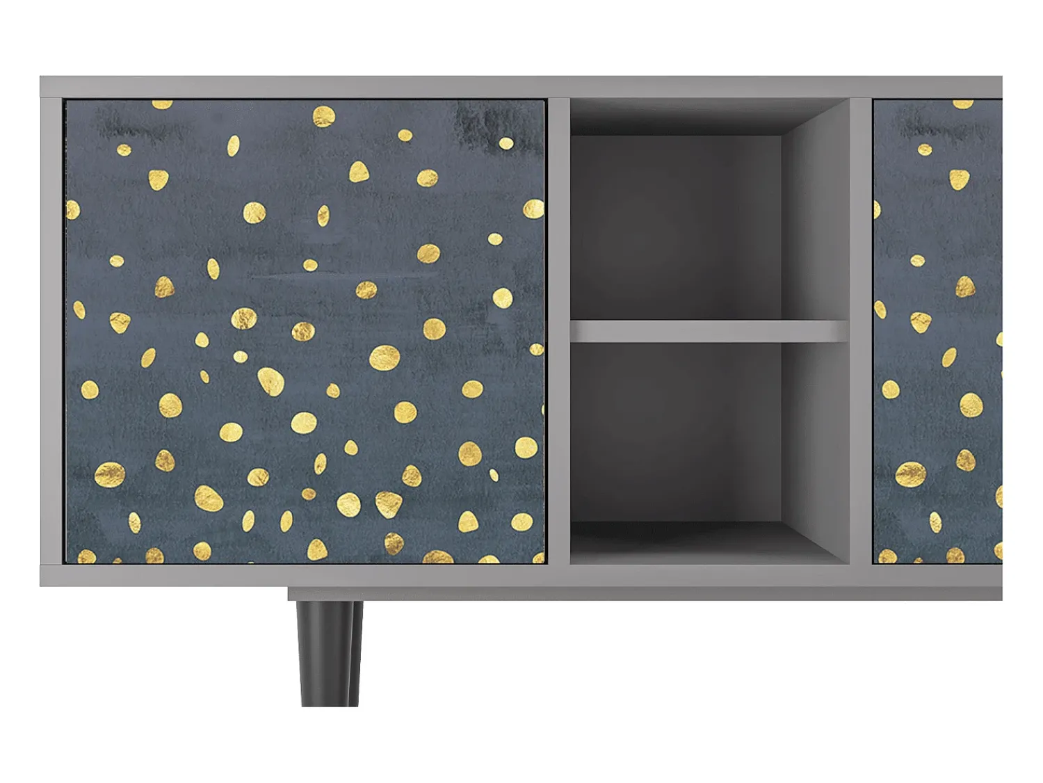 Mueble de TV - 150х69х41 cm - T5 - Foggy Lights, Cinza^ Móvel De Tv