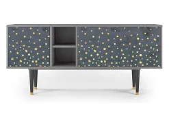 Mueble de TV - 150х69х41 cm - T5 - Foggy Lights, Cinza^ Móvel De Tv