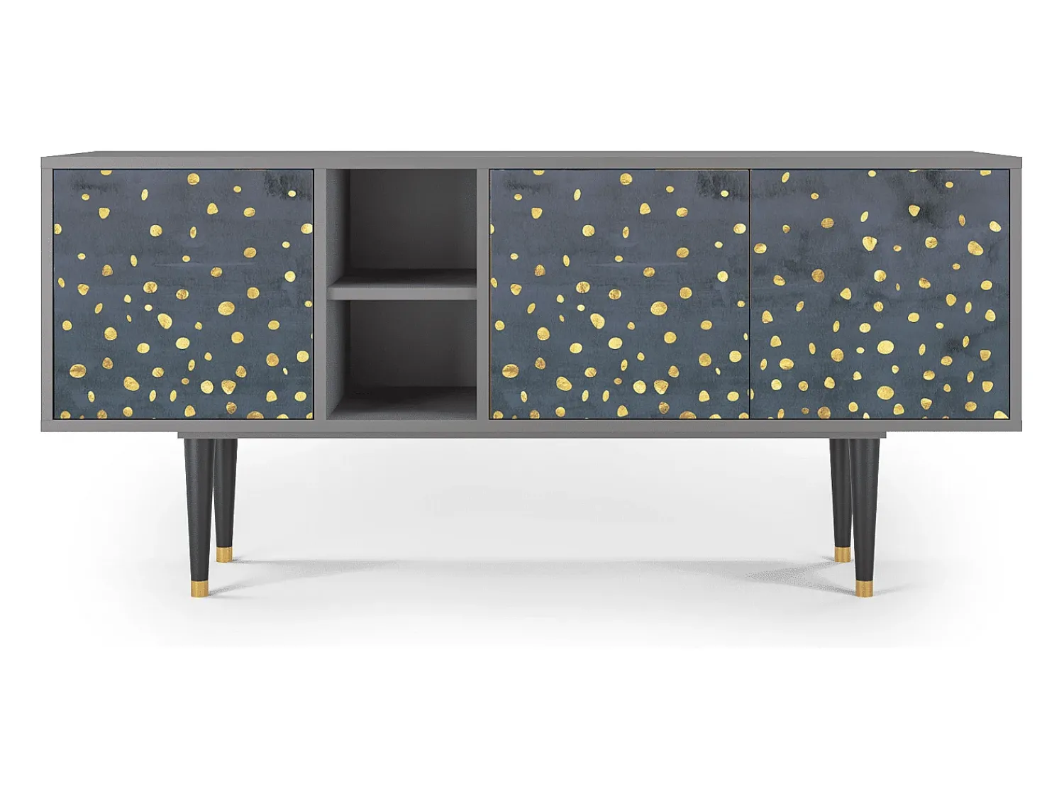 Mueble de TV - 150х69х41 cm - T5 - Foggy Lights, Cinza^ Móvel De Tv
