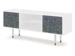 Mueble de TV - 170х69х48 cm - T2 - Foggy Lights, Branco^ Móvel De Tv