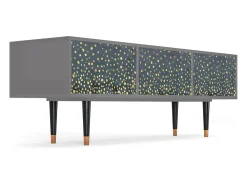 Móvel De Tv| Mueble de TV - 170х59х48 cm - T4 - Foggy Lights, Cinza Cinzento