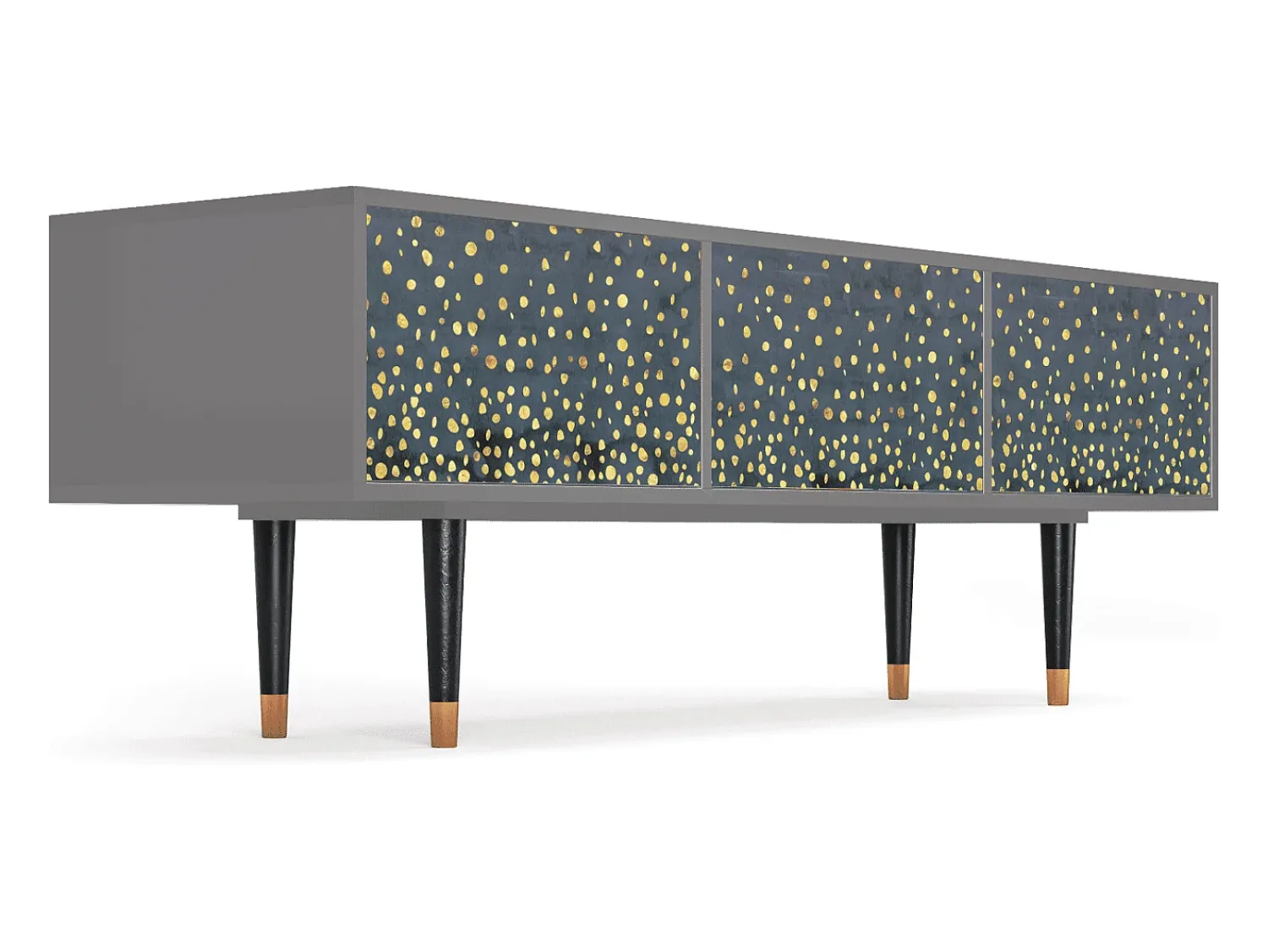 Móvel De Tv| Mueble de TV - 170х59х48 cm - T4 - Foggy Lights, Cinza Cinzento