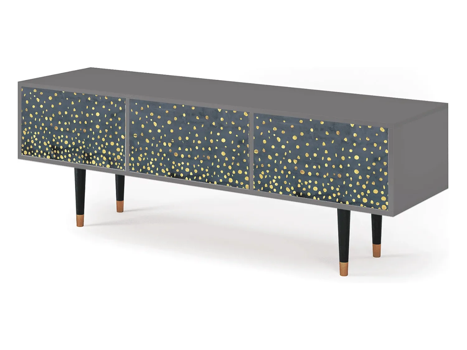 Móvel De Tv| Mueble de TV - 170х59х48 cm - T4 - Foggy Lights, Cinza Cinzento