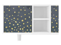 Móvel De Tv* Mueble de TV - 150х69х41 cm - T5 - Foggy Lights, Branco Bege