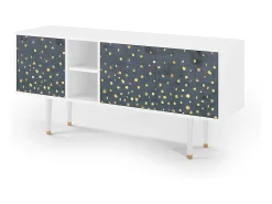 Móvel De Tv* Mueble de TV - 150х69х41 cm - T5 - Foggy Lights, Branco Bege