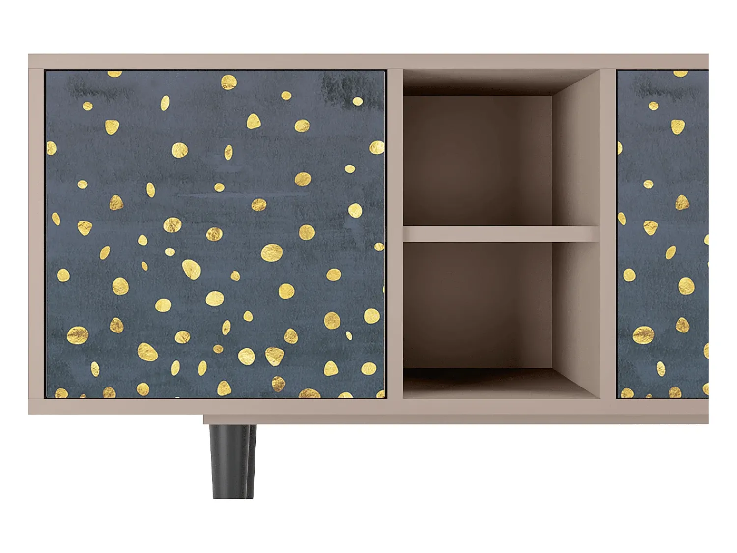 Best Mueble de TV - 150х69х41 cm - T5 - Foggy Lights, Latte Bege