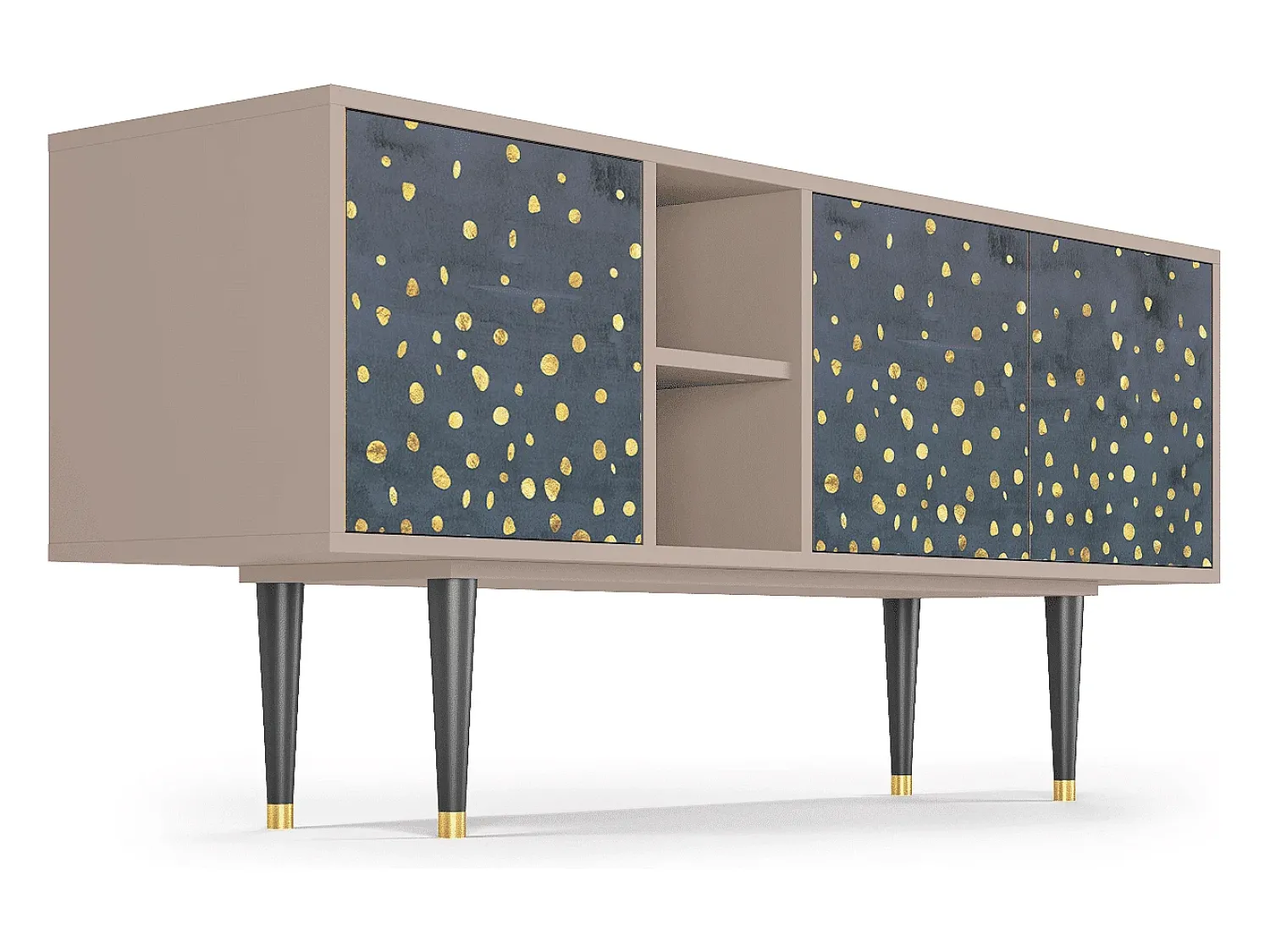 Best Mueble de TV - 150х69х41 cm - T5 - Foggy Lights, Latte Bege