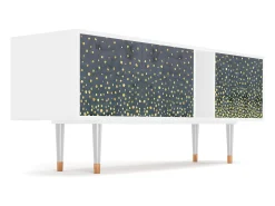 Mueble de TV - 170х69х48 cm - T1 - Foggy Lights, Branco^ Móvel De Tv