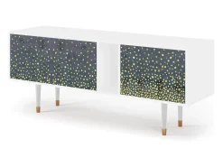 Mueble de TV - 170х69х48 cm - T1 - Foggy Lights, Branco^ Móvel De Tv