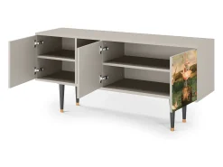 New Mueble de TV - 150х69х41 cm - T5 - Garden of Delights , Areia Bege