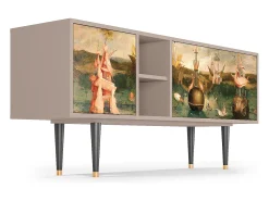 Móvel De Tv| Mueble de TV - 150х69х41 cm - T5 - Garden of Delights , Latte Bege