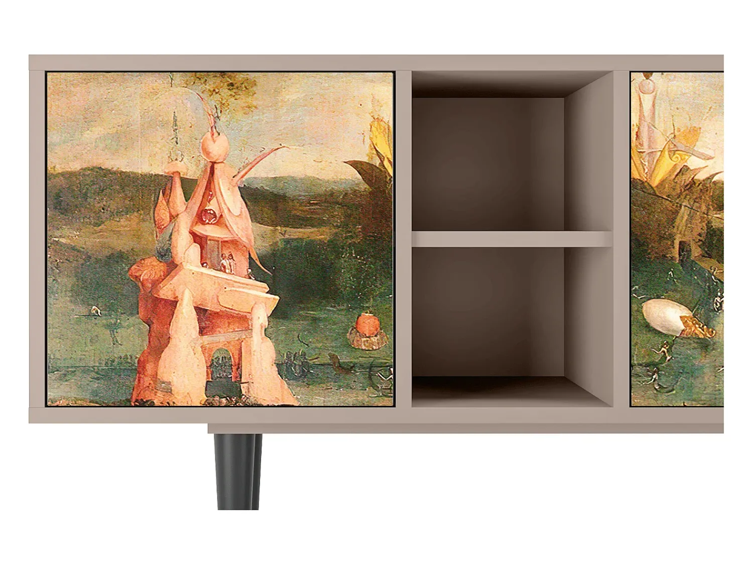 Móvel De Tv| Mueble de TV - 150х69х41 cm - T5 - Garden of Delights , Latte Bege