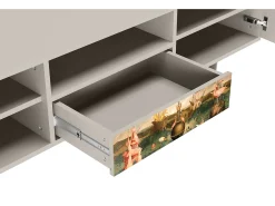Móvel De Tv* Mueble de TV - 170х59х41 cm - T6 - Garden of Delights , Areia Bege