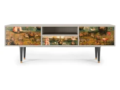 Móvel De Tv* Mueble de TV - 170х59х41 cm - T6 - Garden of Delights , Areia Bege