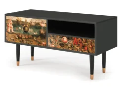 Móvel De Tv| Mueble de TV - 115х59х48 cm - T3 - Garden of Delights , Antracite Cinza antracite