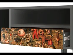 Móvel De Tv| Mueble de TV - 115х59х48 cm - T3 - Garden of Delights , Antracite Cinza antracite
