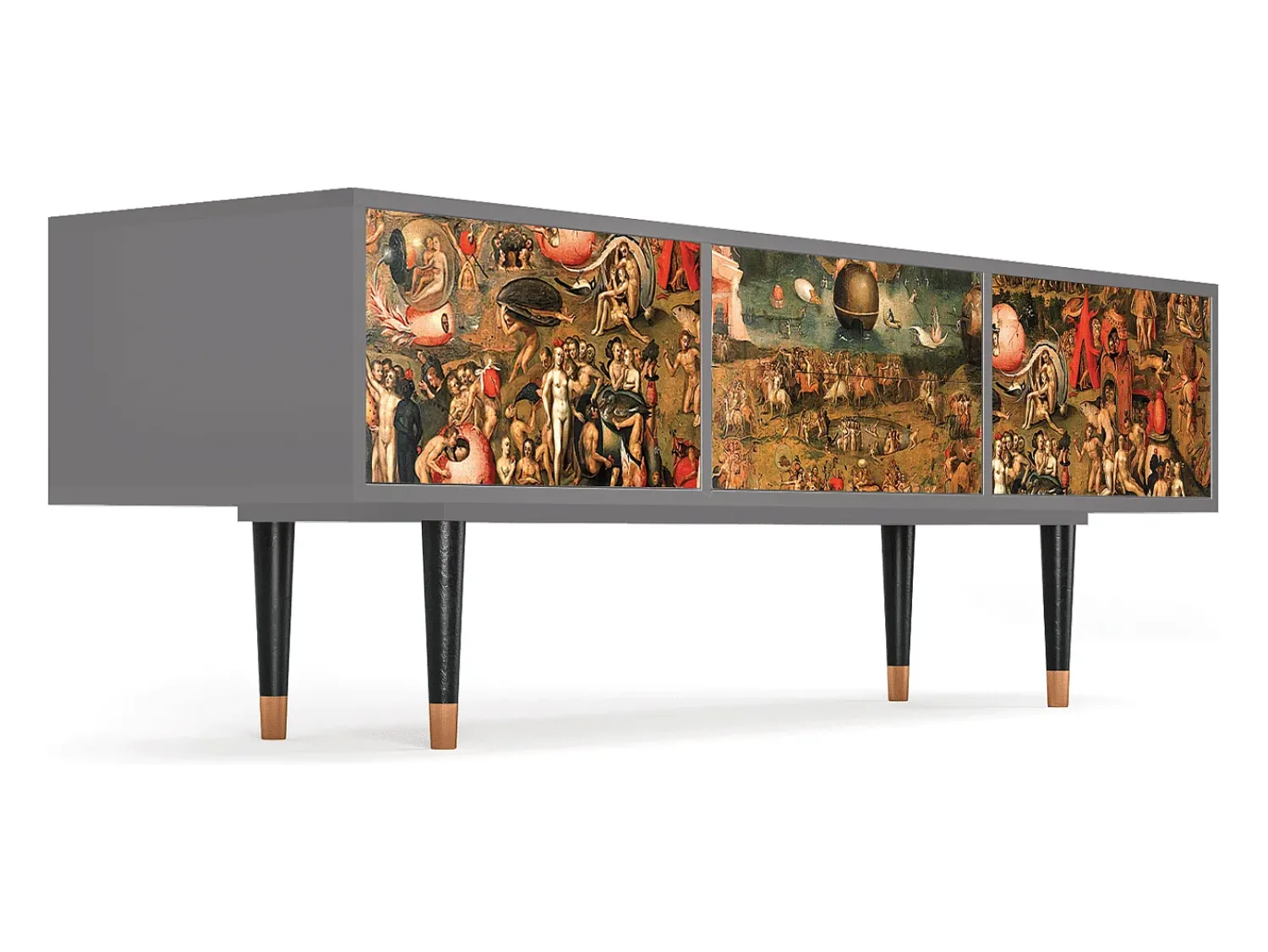 Online Mueble de TV - 170х59х48 cm - T4 - Garden of Delights , Cinza Cinzento