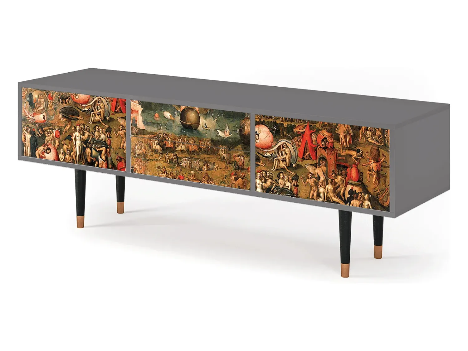 Online Mueble de TV - 170х59х48 cm - T4 - Garden of Delights , Cinza Cinzento